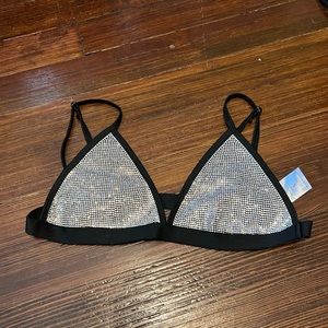 BRAND NEW super sparkly rhinestone bikini top